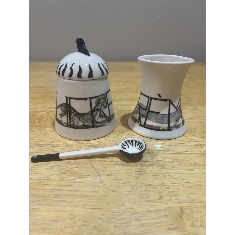 Anthropologie Florence Balducci Baloo Animal Alphabet Cream and Sugar Bowl